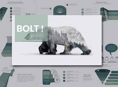 BOLT Presentation Template clean colorful company corporate design google slides keynote modern multipurpose multipurpose template photography pitch deck portfolio powerpoint studio template unique web design web development website