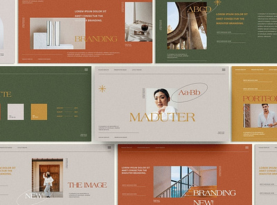 Maduter - Minimal Presentation Template annual clean colorful company corporate google slides keynote layout minimal modern multipurpose photography pitch deck portfolio report studio unique web design web development website