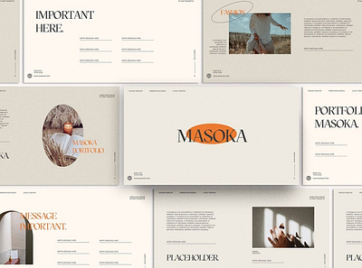 Masoka Multipurpose Template clean colorful company corporate design google slides keynote modern multipurpose multipurpose template photography pitch deck portfolio powerpoint studio template unique web design web development website