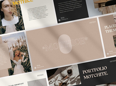 Mothice Multipurpose Template aesthetic clean colorful company corporate google slides keynote minimal minimalist modern multipurpose photography pitch deck portfolio studio template unique web design web development website