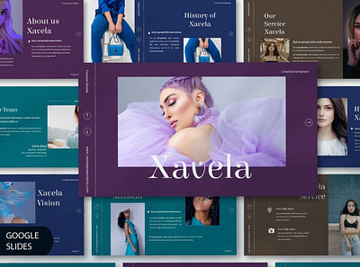 Xavela Multipurpose Template clean colorful company corporate design google slides keynote modern multipurpose multipurpose template photography pitch deck portfolio powerpoint studio template unique web design web development website