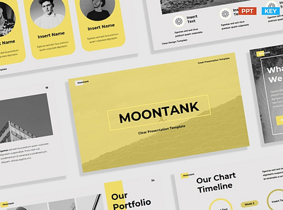 Modern Company Profile Multipurpose Template black clean colorful company corporate google slides keynote modern multipurpose photography pitch deck portfolio powerpoint profile studio unique web design web development website yellow