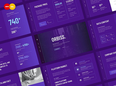 ORBISS - Company Profile Multipurpose Template clean colorful company company profile corporate design modern multipurpose multipurpose template photography pitch deck portfolio powerpoint profile studio template unique web design web development website