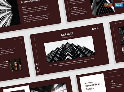 Dark Clean Red Modern Business & Company Profile clean colorful company corporate dark design keynote modern multipurpose multipurpose template photography pitch deck portfolio powerpoint red studio unique web design web development website