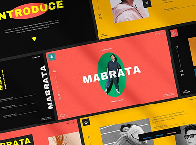 Mabrata Multipurpose Template clean colorful company corporate design google slides keynote modern multipurpose multipurpose template photography pitch deck portfolio powerpoint studio template unique web design web development website