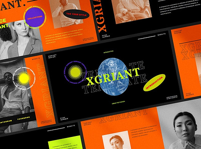 XGRIANT Multipurpose Template clean colorful company corporate design google slides keynote modern multipurpose multipurpose template photography pitch deck portfolio powerpoint studio template unique web design web development website