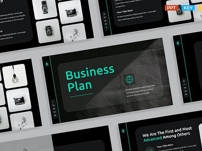 Simple Teal Black White Modern Corporate Profile