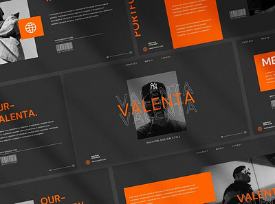 Valenta Multipurpose Presentation Template clean colorful company corporate design google slides keynote modern multipurpose multipurpose template photography pitch deck portfolio powerpoint studio template unique web design web development website