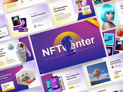 NFTc - NFT Creative Digital Assets Template bitcoin blockchain clean collectibles corporate crypto currency design digital etherum finance future investment modern nft nonfungible template token transaction website
