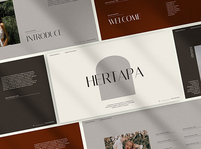 Hertapa - Minimal Multipurpose Template clean colorful company corporate design google slides keynote modern multipurpose multipurpose template photography pitch deck portfolio powerpoint studio template unique web design web development website