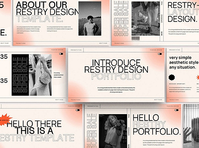 Restry Presentation Template clean colorful company corporate google slides keynote minimal modern multipurpose multipurpose template photography pitch deck portfolio powerpoint studio template unique web design web development website