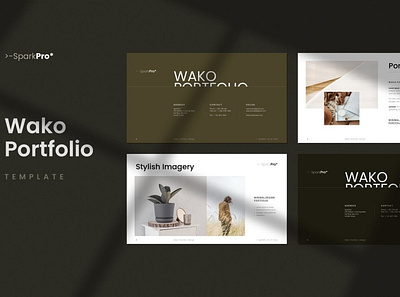 Wako Portfolio Template clean colorful company corporate google slides keynote modern multipurpose multipurpose template photography pitch deck portfolio portfolio template powerpoint studio template unique web design web development website