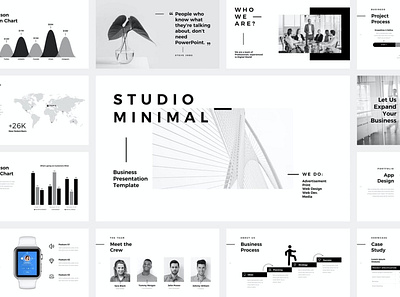 Studio Minimal Multipurpose Template clean colorful company corporate google slides keynote minimal modern multipurpose multipurpose template photography pitch deck portfolio powerpoint studio studio minimal unique web design web development website