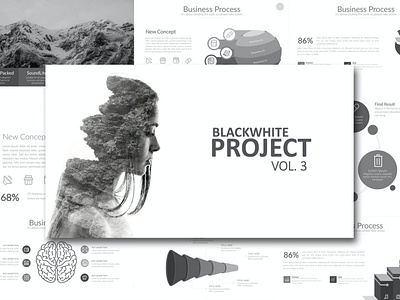 BLACK WHITE Multipurpose Template