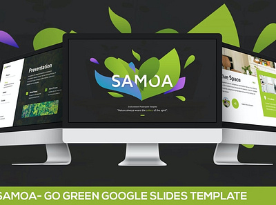 Samoa - Go Green Multipurpose Template clean colorful company corporate eco ecology google slides green keynote modern multipurpose multipurpose template photography pitch deck portfolio studio unique web design web development website