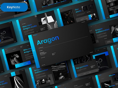 Aragon Multipurpose Template clean colorful company corporate google slides keynote modern multipurpose multipurpose template photography pitch deck portfolio powerpoint presentation studio template unique web design web development website