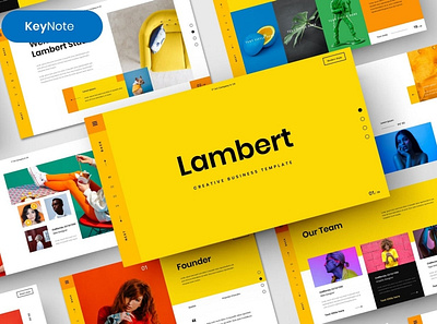 Lambert Multipurpose Template clean colorful company corporate google slides keynote modern multipurpose multipurpose template photography pitch deck portfolio powerpoint presentation studio template unique web design web development website