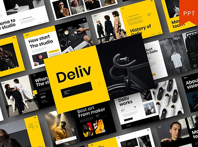 Deliv Multipurpose Template agency business clean colorful company corporate creative design graphic design modern multipurpose photography pitchdeck portfolio simple startup studio template unique website