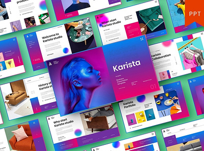 Karista Multipurpose Template agency business clean colorful company corporate creative design graphic design modern multipurpose photography pitchdeck portfolio simple startup studio template unique website