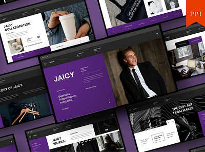 Jaicy Multipurpose Template clean colorful company corporate design google slides keynote modern multipurpose multipurpose template photography pitch deck portfolio powerpoint studio template unique web design web development website