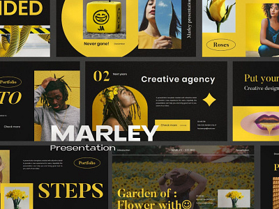 Marley Presentation Template clean colorful company corporate design google slides keynote modern multipurpose multipurpose template photography pitch deck portfolio powerpoint studio template unique web design web development website