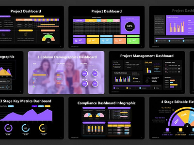 Dashboard Infographic PowerPoint Template