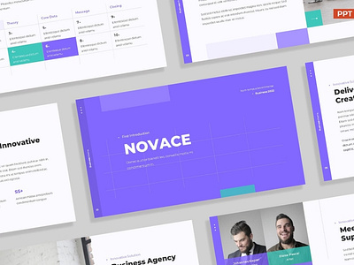 Purple Teal Multipurpose Template