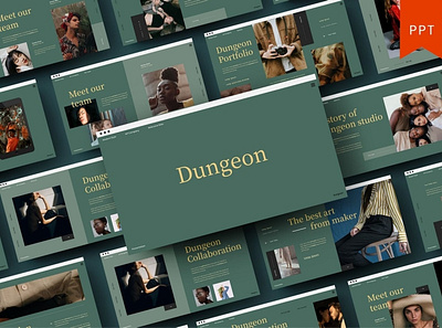 Dungeon Multipurpose Template clean colorful company corporate design google slides keynote modern multipurpose multipurpose template photography pitch deck portfolio powerpoint studio template unique web design web development website