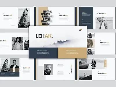 Lehak Multipurpose Template clean colorful company corporate design google slides keynote modern multipurpose multipurpose template photography pitch deck portfolio powerpoint studio template unique web design web development website