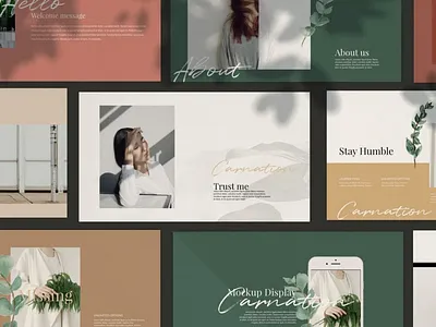 Carnation Multipurpose Template clean colorful company corporate google slides keynote modern multipurpose multipurpose template photography pitch deck portfolio powerpoint presentation studio template unique web design web development website