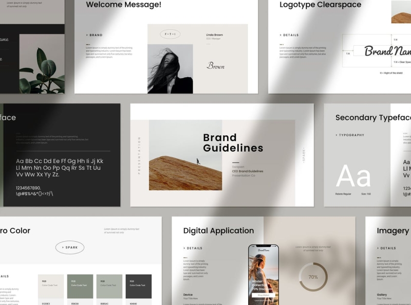 Brand Guideline PowerPoint Template by MyTemplates on Dribbble