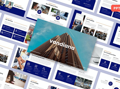 Vandiana Multipurpose Template clean colorful company corporate design google slides keynote modern multipurpose multipurpose template photography pitch deck portfolio powerpoint studio template unique web design web development website