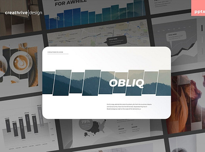 Obliq Multipurpose Template clean colorful company corporate design google slides keynote modern multipurpose multipurpose template photography pitch deck portfolio powerpoint studio template unique web design web development website