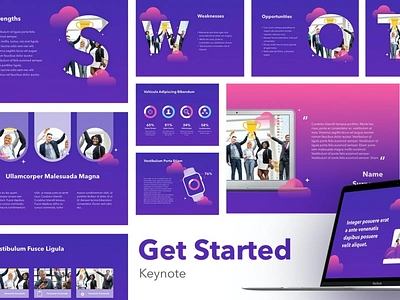 Get Started Multipurpose Template clean colorful company corporate design google slides keynote modern multipurpose multipurpose template photography pitch deck portfolio powerpoint studio template unique web design web development website