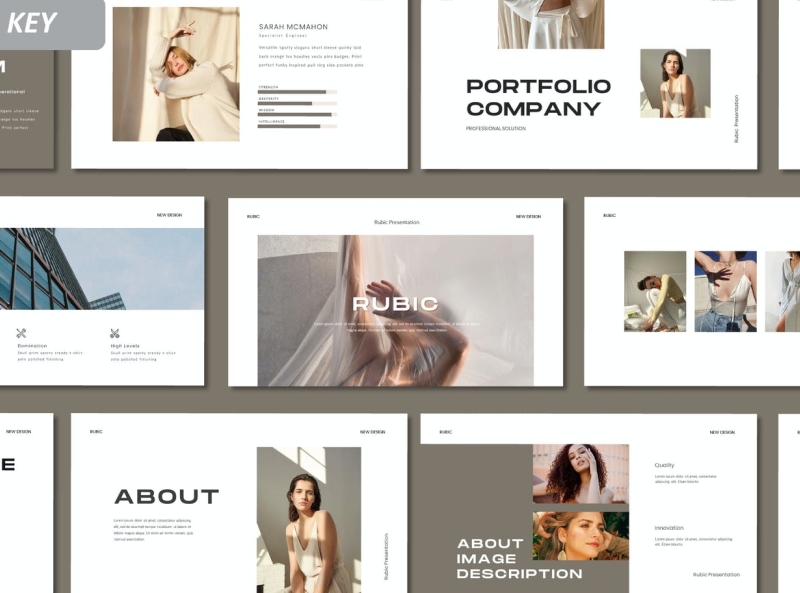 Rubic Minimal Presentation by MyTemplates on Dribbble