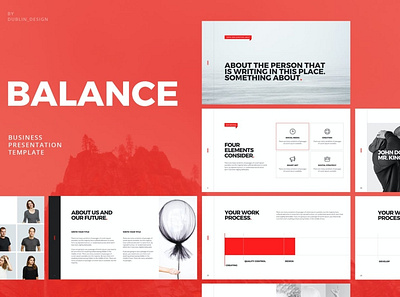 Balance - Powerpoint Template clean colorful company corporate design google slides keynote modern multipurpose multipurpose template photography pitch deck portfolio powerpoint studio template unique web design web development website