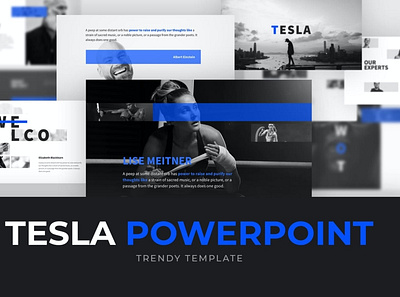 TESLA Powerpoint Template clean colorful company corporate design google slides keynote modern multipurpose multipurpose template photography pitch deck portfolio powerpoint studio template unique web design web development website