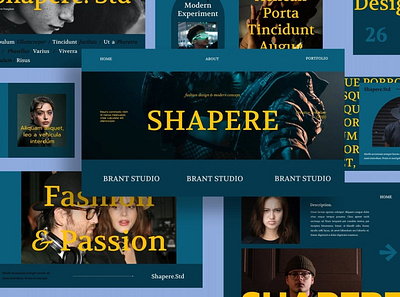 Shapere Multipurpose Template clean colorful company corporate design google slides keynote modern multipurpose multipurpose template photography pitch deck portfolio powerpoint studio template unique web design web development website