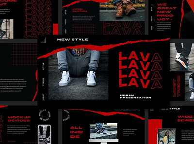 Lava Multipurpose Template clean colorful company corporate design google slides keynote modern multipurpose multipurpose template photography pitch deck portfolio powerpoint studio template unique web design web development website