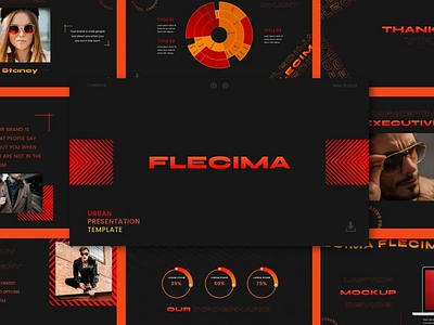 Flecima Multipurpose Template clean colorful company corporate design google slides keynote modern multipurpose multipurpose template photography pitch deck portfolio powerpoint studio template unique web design web development website