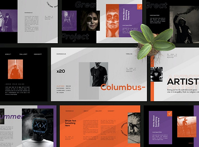 Columbus Presentation Template annual business company concept corporate design information keynote layout leaflet marketing minimalism modern multipurpose powerpoint presentation report slide template website