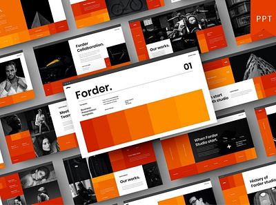 Forder Multipurpose Template clean colorful company corporate design google slides keynote modern multipurpose multipurpose template photography pitch deck portfolio powerpoint studio template unique web design web development website