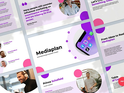 Social Media Presentation Template