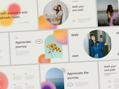 Free Aesthetic Presentation Template aesthetic blur business colorful company creative design digital fashion instagram lifestyle marketing media modern multipurpose pitch portfolio social template website