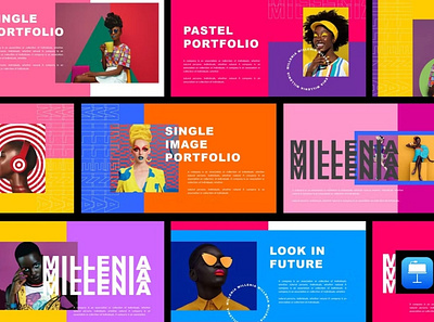 Free Millenia Presentation Template clean colorful company corporate design google slides keynote modern multipurpose multipurpose template photography pitch deck portfolio powerpoint presentation studio unique web design web development website