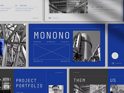 Free Mono Swiss Business Presentation Template