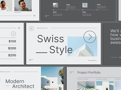 Free Swiss Style Presentation Template