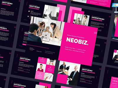 Free Neobiz Presentation Template clean colorful company corporate design google slides keynote modern multipurpose multipurpose template photography pitch deck portfolio powerpoint studio template unique web design web development website