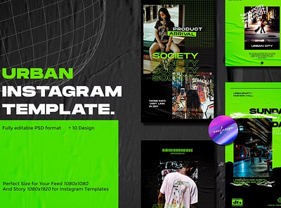 Free Neon Instagram Posts & Stories advertising banner branding color instagram banner instagram post instagram post design instagram post template instagram posts instagram story template instagram templates neon post social media social media template stories story template templates website