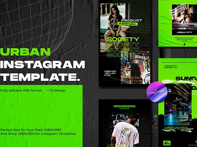 Free Neon Instagram Posts & Stories